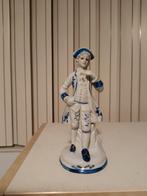 Porseleinen Beeldje Man in Blauw-Wit, Ophalen of Verzenden