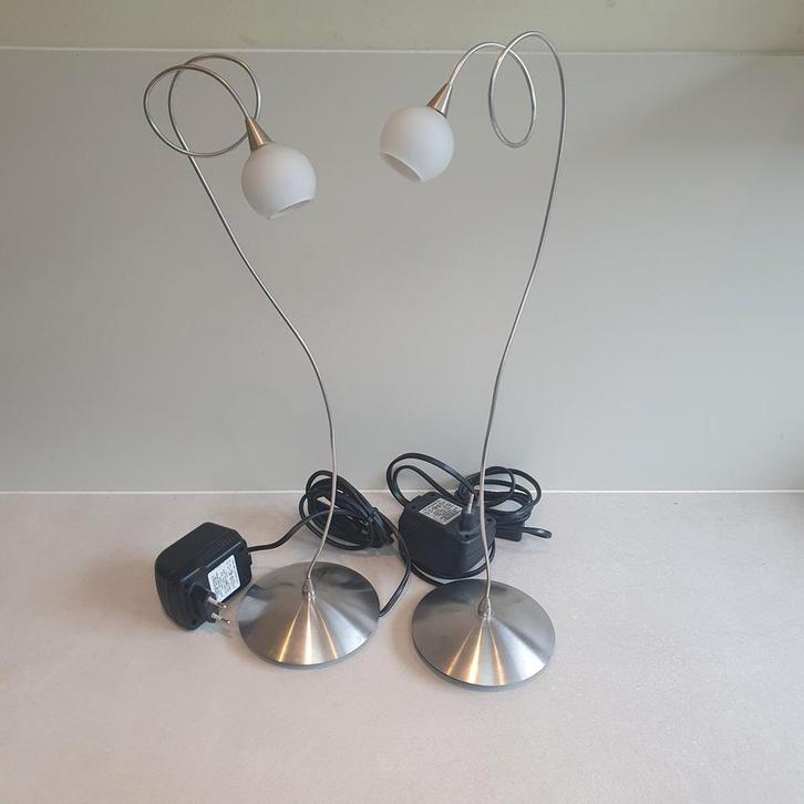 Harco Loor Snowball tafellamp - Set van 2, Huis en Inrichting, Lampen | Vloerlampen, Zo goed als nieuw, Minder dan 100 cm, Glas