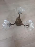 Vintage hanglamp, Huis en Inrichting, Lampen | Hanglampen, Ophalen, Vintage, Zo goed als nieuw, Glas