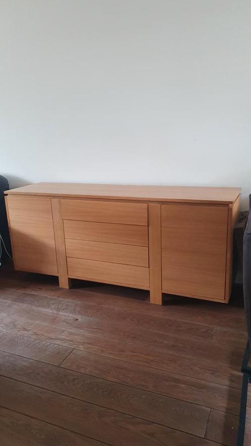 Te koop: massief eiken dressoir. L180xh80xd50, Huis en Inrichting, Kasten | Dressoirs, Gebruikt, Ophalen