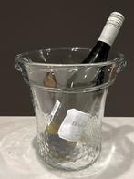 Vintage glazen ijsemmer, champagne/wijnkoeler jaren ‘70, Ophalen