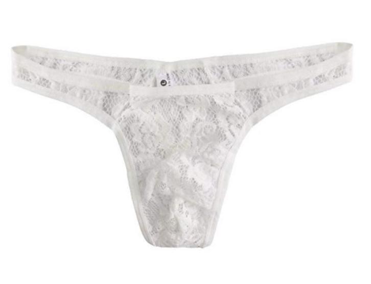 Witte kanten doorzichtige heren slip / sexy onderbroek, Kleding | Heren, Ondergoed, Slip, Wit, Verzenden