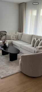 Greige bank, DOE EEN BOD EN HIJ IS VAN JOU!, Ophalen, Zo goed als nieuw, 150 cm of meer, Vierpersoons of meer