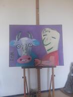 schilderij koe, Ophalen