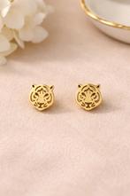 RVS Tijger oorbellen, Overige materialen, Nieuw, Ophalen of Verzenden, Knopjes of Stekers