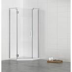 Douchecabine vijfhoek 90x90, Ophalen, Zo goed als nieuw, Chroom, Douche
