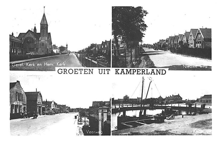 938093	Kamperland	Zeeland	jr 40 50	Gelopen met postzegel, Verzamelen, Ansichtkaarten | Nederland, Gelopen, Zeeland, 1940 tot 1960