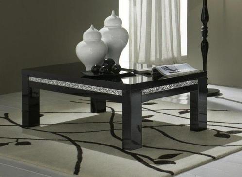 Salontafel MDF Forever Chrome Hoogglans wit zwart -SALE-, Huis en Inrichting, Tafels | Salontafels, Nieuw, Minder dan 50 cm, 50 tot 100 cm
