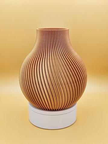 3D-geprinte vaas | Dual color Silk | Goud | Koper beschikbaar voor biedingen