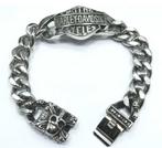 Harley Davidson Zware RVS armband, Sieraden, Tassen en Uiterlijk, Armbanden, Nieuw, Staal, Zilver, Verzenden