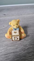 Cherished Teddies mini beer met blokje 5, Ophalen of Verzenden, Zo goed als nieuw, Beeldje, Cherished Teddies
