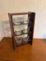 Antieke Whisky Glazen Rek, Ophalen, Gebruikt