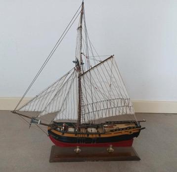 Schitterend antiek houten model US Sloop Providence 1775 beschikbaar voor biedingen