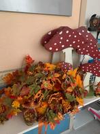 Herfstdecoratie - Paddenstoelen & Bladeren, Ophalen, Gebruikt
