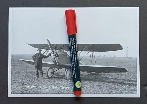 Vliegtuig Industrie Holland H.1 "Holland Baby 1" foto 16x23, Verzamelen, Luchtvaart en Vliegtuigspotten, Zo goed als nieuw, Kaart, Foto of Prent