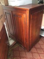 Massieve eiken houten kast met 2 planken., Mooie strakke kast., Eikenhout, Ophalen of Verzenden, Zo goed als nieuw
