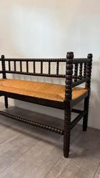 Oud Bobbin / Knobbelbankje / rieten bank, Ophalen