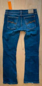 Nudie Jeans Bootcut Eddy jeans W29 L34 Dark Superblue, Ophalen of Verzenden, Zo goed als nieuw, Blauw, W32 (confectie 46) of kleiner