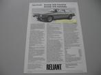 REL 016 Reliant Scimitar GTE Overdrive / Automatic, folder, Overige merken, Ophalen of Verzenden, Zo goed als nieuw