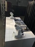 Luxe Dj Booth  | Wit Hooglans & Grote Flightcase, Ophalen, Gebruikt, Dj-set, Overige merken