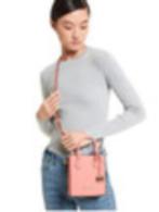 Michael Kors Mercer ExtraSmall Pebbled Leather Crossbody Bag, Ophalen of Verzenden, Nieuw, Roze, Avondtasje