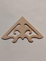 blank houten hoekornament 8,5 x 8,5 x 12 cm, Ophalen, Nieuw, Gebruiksvoorwerp