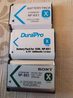 3x NP-BX1 Batterijen + Lader (Sony Compatibel), Ophalen, Nieuw, Oplaadbaar