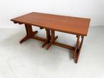 Vintage salontafel met bijzettafeltjes SALE, Ophalen, 100 tot 150 cm, 50 tot 100 cm, Zo goed als nieuw