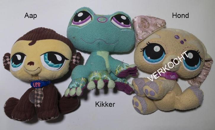 Diverse knuffels van Littlest Pet shop, Kinderen en Baby's, Speelgoed | Knuffels en Pluche, Zo goed als nieuw, Overige typen, Ophalen of Verzenden