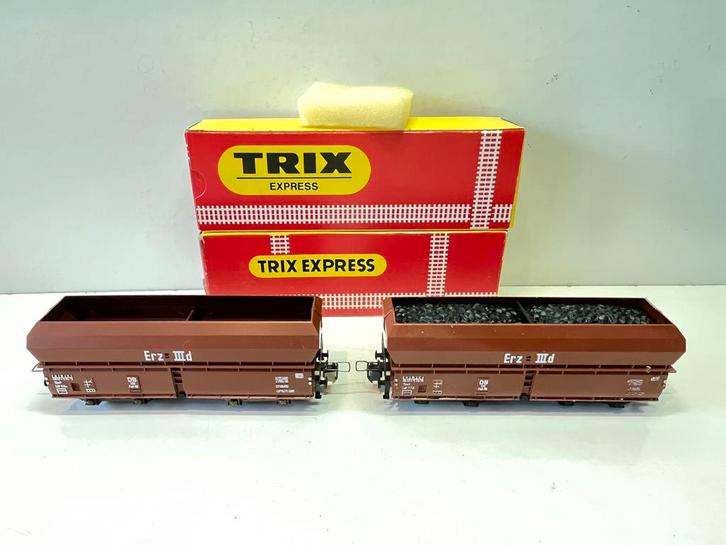 Trix Express 2 nieuwe ERZ3d wagons, Hobby en Vrije tijd, Modeltreinen | H0, Nieuw, Wagon, Gelijkstroom, Trix, Analoog, Ophalen of Verzenden