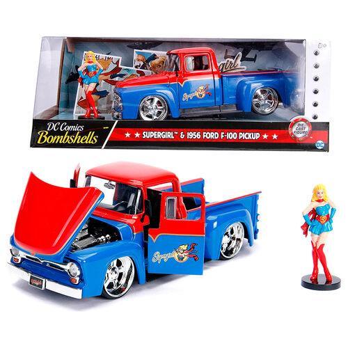 Ford F-100 Pick Up 1956 Supergirl DC-Comics Bombshells 1:24, Hobby en Vrije tijd, Modelauto's | 1:24, Nieuw, Auto, Jada, Ophalen of Verzenden