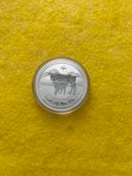 Australia 🇨🇰1 ounce Ox 🐂2009 Lunar 2., Ophalen of Verzenden, Zilver