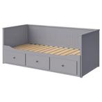 Ikea hemnes bed 160 * 200 grijze houten bedbank met lades, Ophalen, Gebruikt, 90 cm, Eenpersoons
