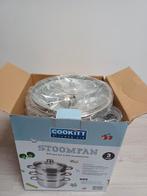Nieuwe 3delige stoompanset van Cookitt Kitchenaid, ophalen., Ophalen, Nieuw, Rvs, Koekenpan of Braadpan