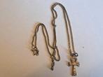 Zilveren ketting met Egyptisch Ankh, Met hanger, Ophalen of Verzenden, Zo goed als nieuw, Nvt