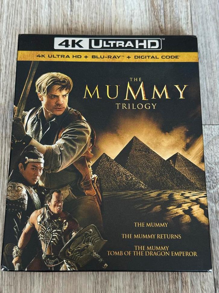 The Mummy Trilogy - 4K Blu-Ray, Cd's en Dvd's, Blu-ray, Zo goed als nieuw, Actie, Boxset, Ophalen of Verzenden