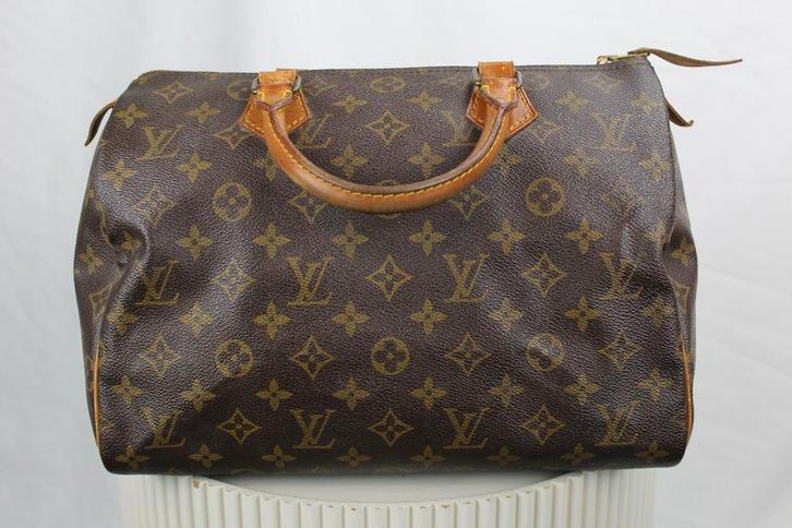 Louis Vuitton Speedy 30 - 910, Sieraden, Tassen en Uiterlijk, Tassen | Damestassen, Gebruikt, Handtas, Bruin, Ophalen of Verzenden