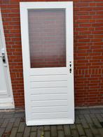 Zware buitendeur met draadglas 197,5 x 82,5cm. Prima staat!, Doe-het-zelf en Verbouw, Deuren en Horren, Ophalen, Gebruikt, 80 tot 100 cm
