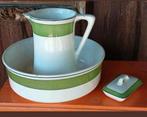 Vintage Lampetstel Duitsland - Groen/Wit, Antiek en Kunst, Curiosa en Brocante, Ophalen of Verzenden