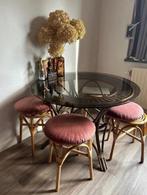 Eettafel, Huis en Inrichting, Tafels | Eettafels, Gebruikt, Vier personen, Vintage, Rond