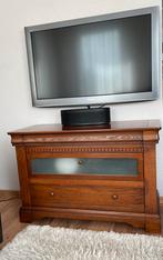 TV meubel 105cm x 69cm x 70cm massief eiken, Minder dan 100 cm, 100 tot 150 cm, Gebruikt, Eikenhout