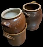 Diverse oude bruine inmaakpot grespot keuls frans gouda, Antiek en Kunst, Ophalen