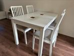 Ikea Laneberg/ekeladen extendable dining table, Ophalen, Zo goed als nieuw, 4 tot 6 stoelen