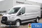 Ford Transit 350 2.0TDCI 170pk L3H2 Trend | Automaat | Adapt, Auto's, Nieuw, Origineel Nederlands, Te koop, Zilver of Grijs