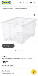 Ikea Samla bakken,  4 van 55l en 2 van 130l, Ophalen of Verzenden