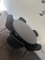 Eethoek (rond) + stoelen, Huis en Inrichting, Banken | Complete zithoeken, Ophalen, Zo goed als nieuw