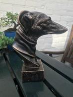 gietijzeren beeld van een hazewindhond/ greyhound, Antiek en Kunst, Kunst | Beelden en Houtsnijwerken, Ophalen of Verzenden