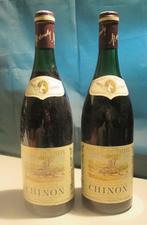 2x Chinon Couly-Dutheil - Les Gravieres - 1983, Frankrijk, Ophalen of Verzenden, Zo goed als nieuw, Rode wijn