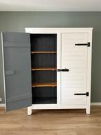 Witte Sloophouten Kast met Planken, Ophalen, Gebruikt, 100 tot 150 cm, 150 tot 200 cm