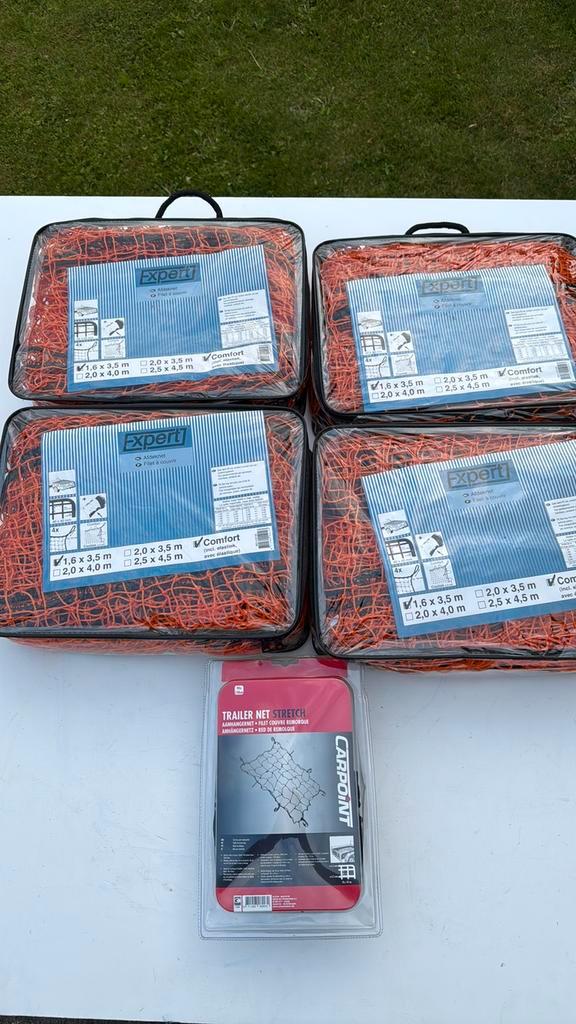 Afdeknetten. 5 stuks., Auto diversen, Aanhangwagen-onderdelen, Nieuw, Ophalen of Verzenden